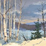 LATE AFTERNOON – FEBRUARY – OXTONGUE LAKE, ALGONQUIN PARK. 1969